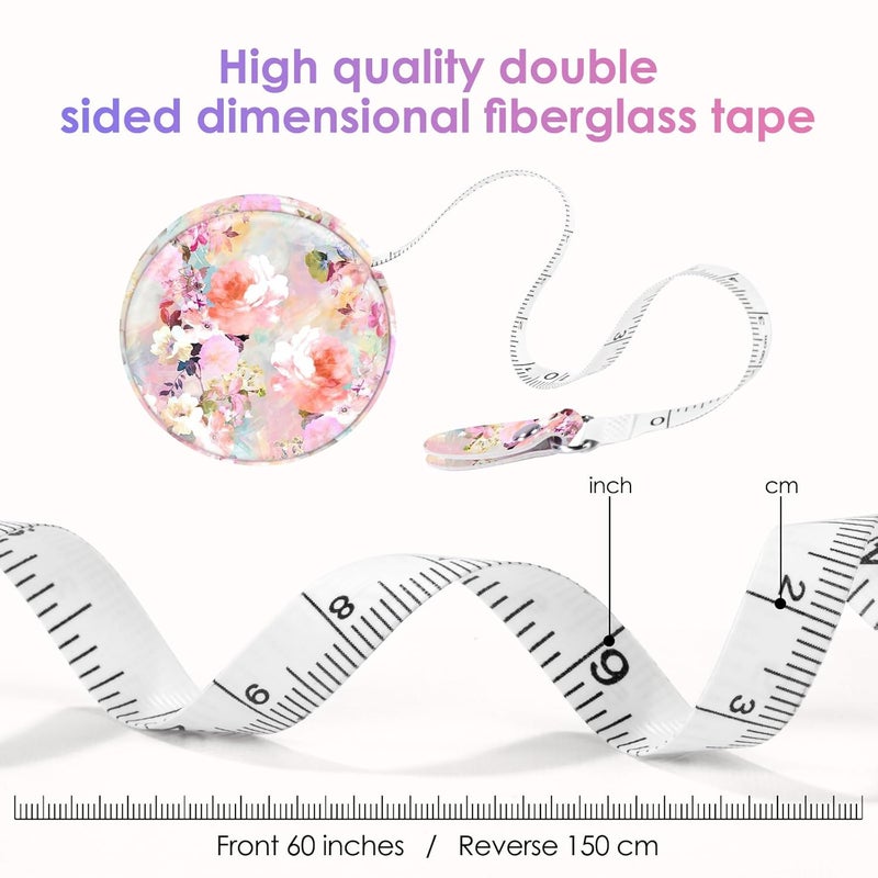 Gerkia Sewing Tape Measure，Colour Printed Small Retractable Soft Measuring Tape for Tailor Cloth Fabric Body Measurements. - Image 5